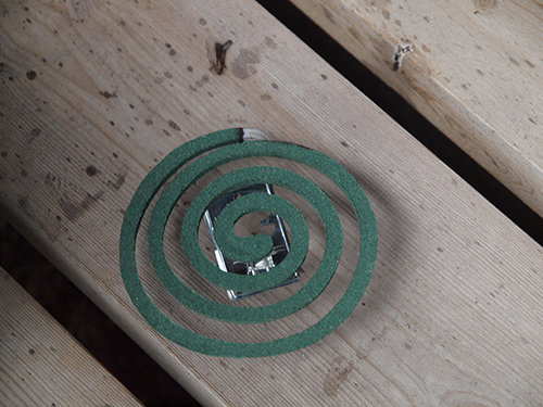 Mosquito repellent spiral (source JIP via wikimedia commons)