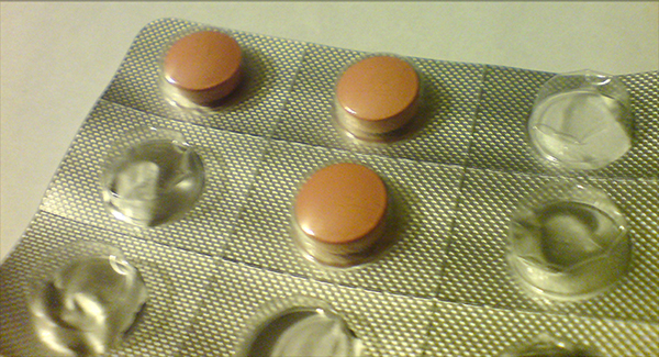 Malarone tablets (source Wikimedia Commons)